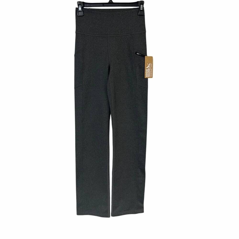 NEW EDDIE BAUER women's outdoor traverse trail high rise pants in heathered dark
